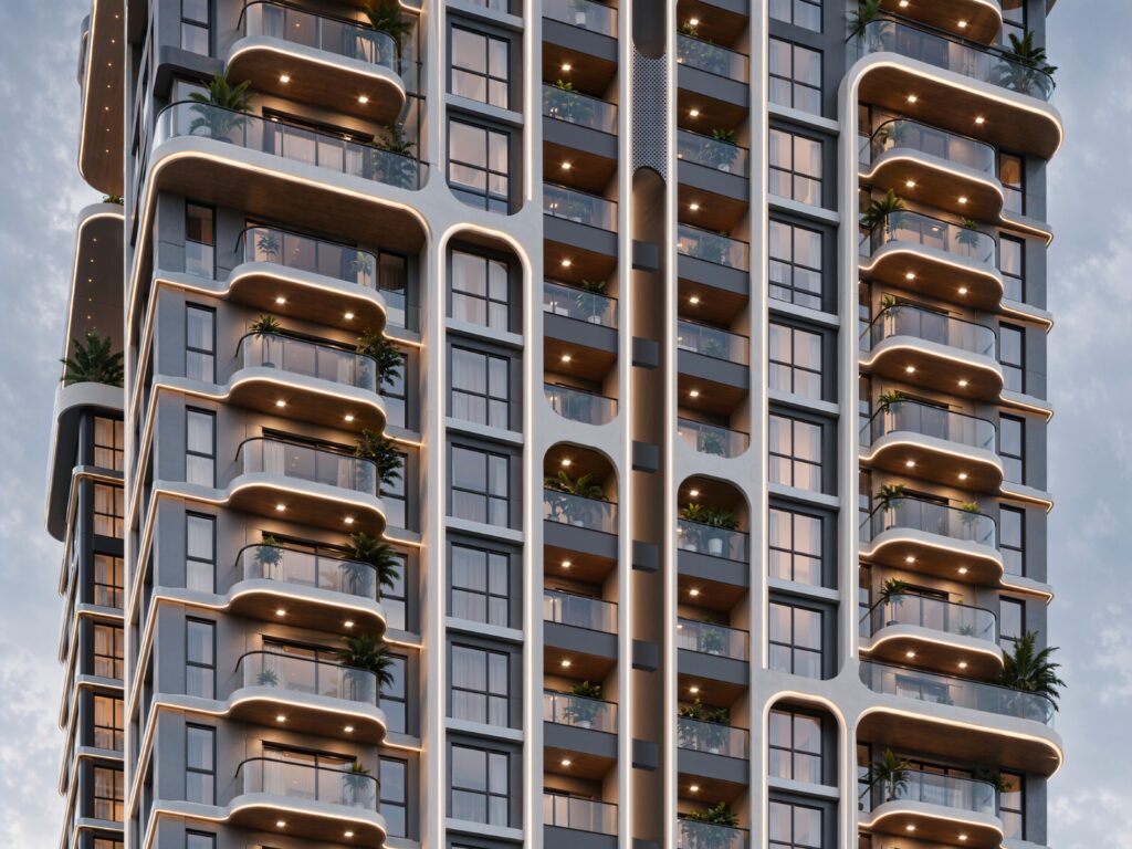04 Himalaya Halo – Balcony facade (architectural render)