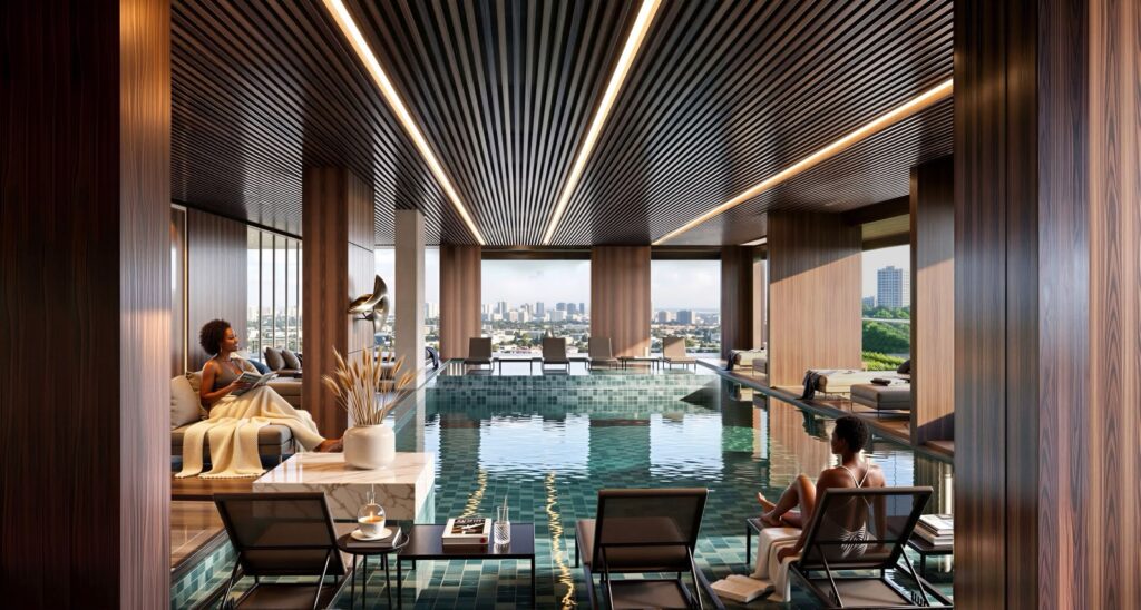 05 Avana Oasis – Heated swimming pool (marketing render)