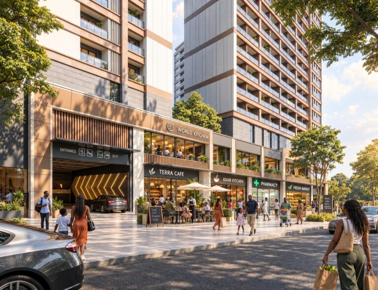 Longines Bay – Retail frontage (architectural render)