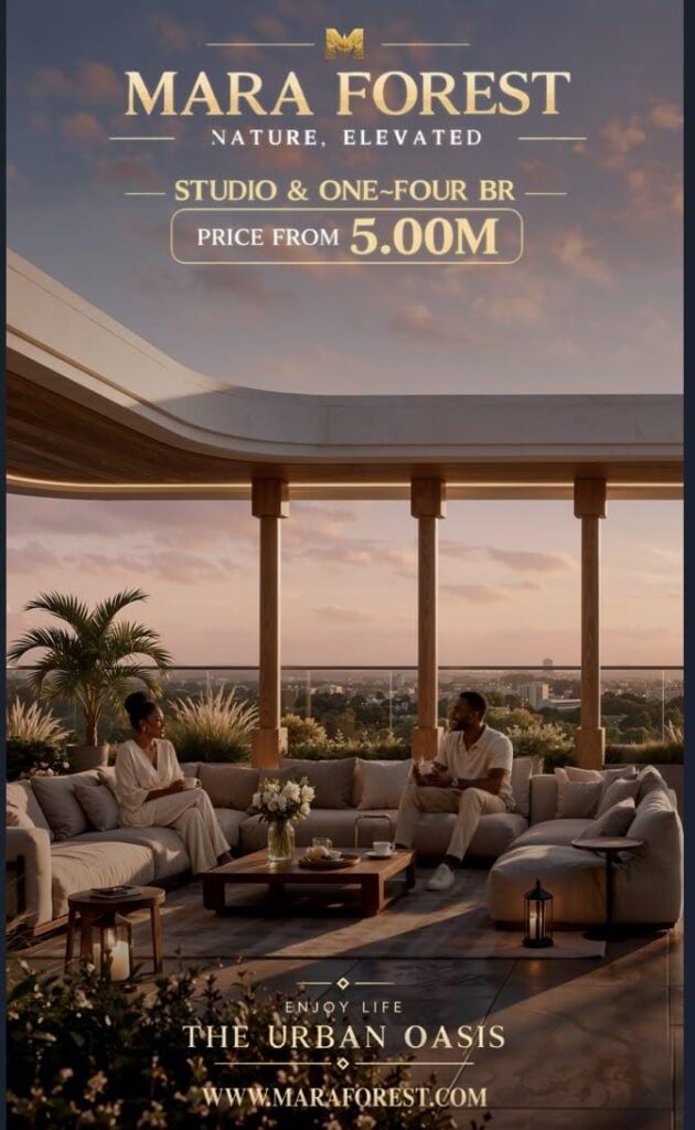 Mara Forest Residencies promotional architectural render: balcony outlook