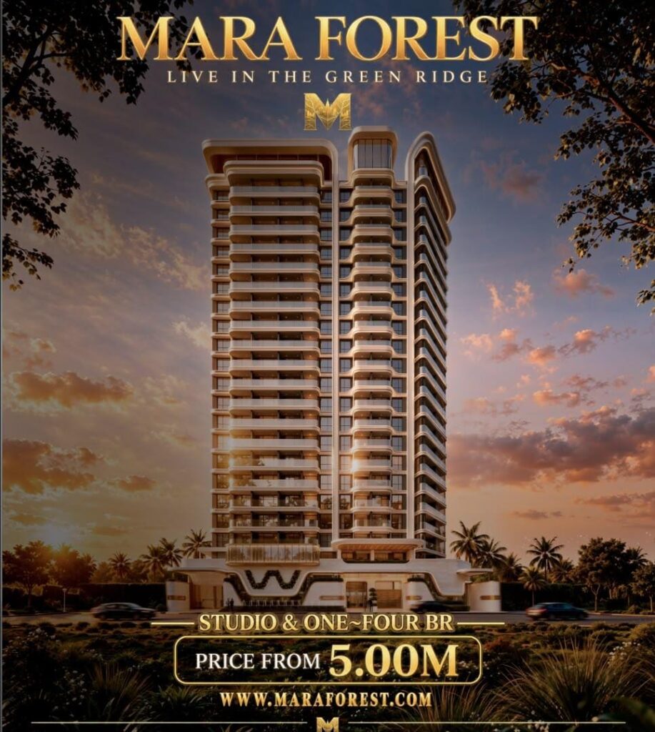 Mara Forest Residencies promotional architectural render: residential tower